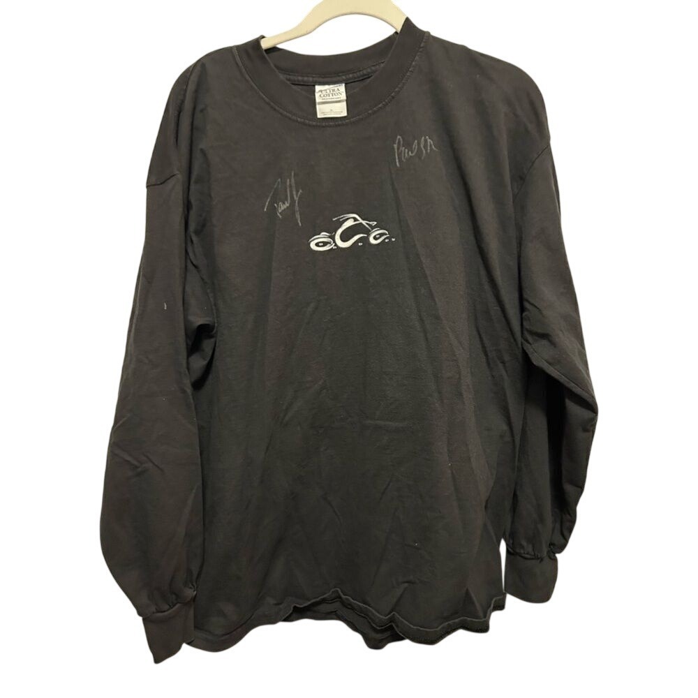 Orange County Choppers Autographed Tee Men's XL long sleeve black Paul SR &‎ JR